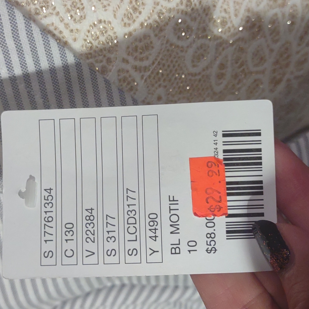 Lucca Couture blue and white dress. Size 10. NWT - Picture 11 of 14